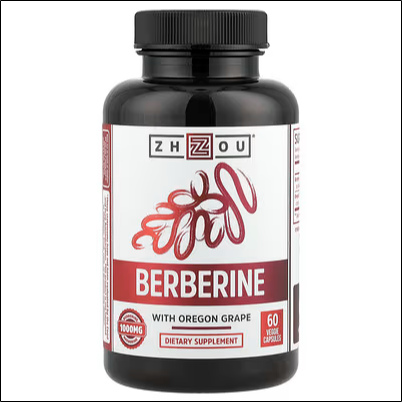 Blood sugar imbalance - Zhou Nutrition Berberine with Mahonia aquifolium 1000 mg 60 Veggie Caps (500 mg per capsule)