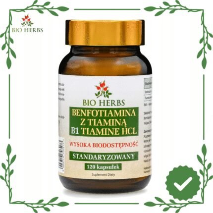 Thiamine B1 Chlorhydrate 120 capsules-Herbes Bio