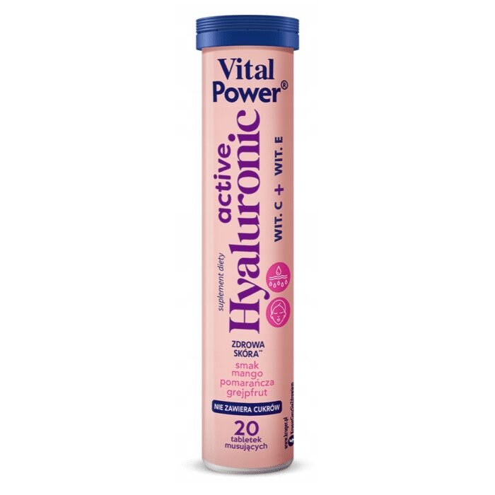 Hyaluronic effervescent tablets 20 pcs – Krüger