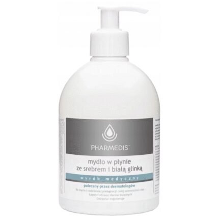 Soap with silver and white clay 500 ml – Pharmedis
