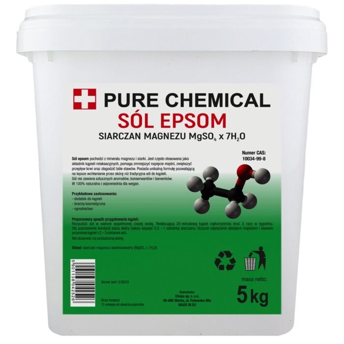 Magnesium Sulphate Bitter 5kg – Pure Chemical